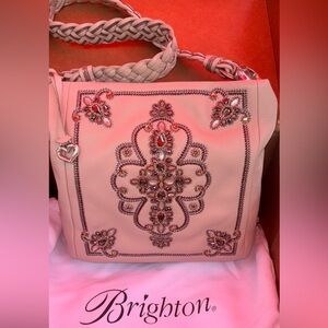 Brighton Anisha Anju Cream Embellished Shoulder Bag